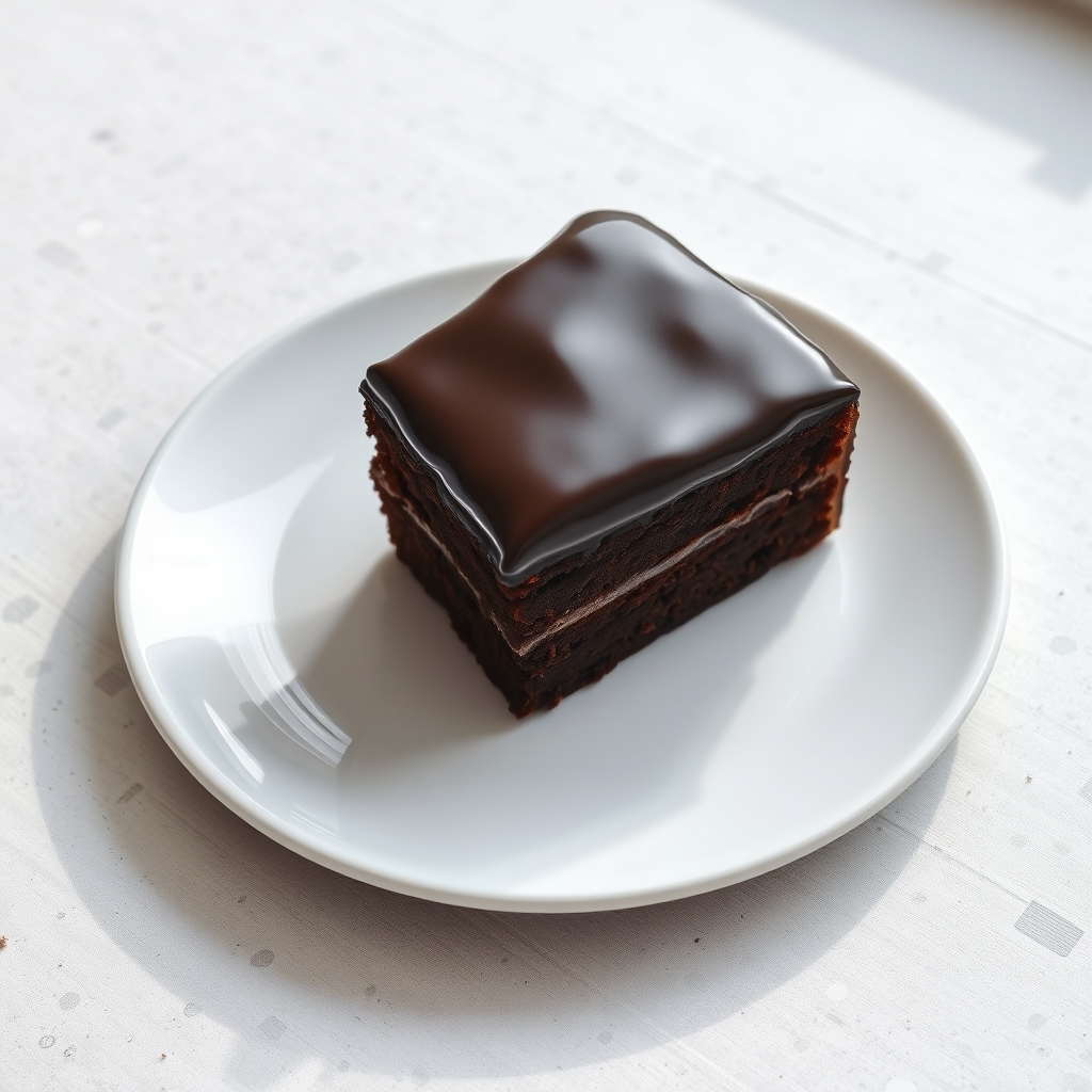 Parče čokoladne torte sa ganašom