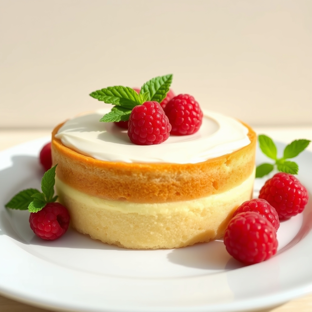 Torta sa malinama i listićem nane