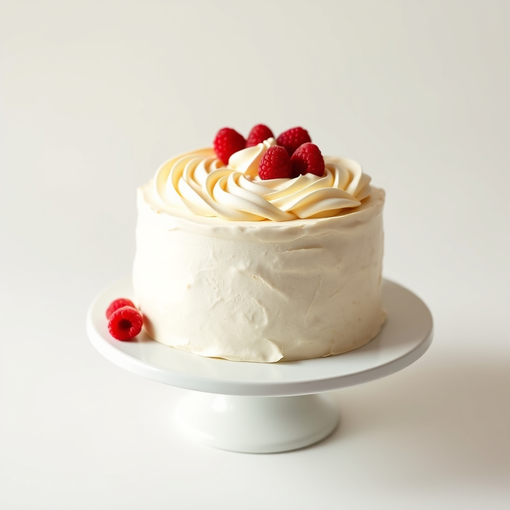 Svetla krem torta sa malinama