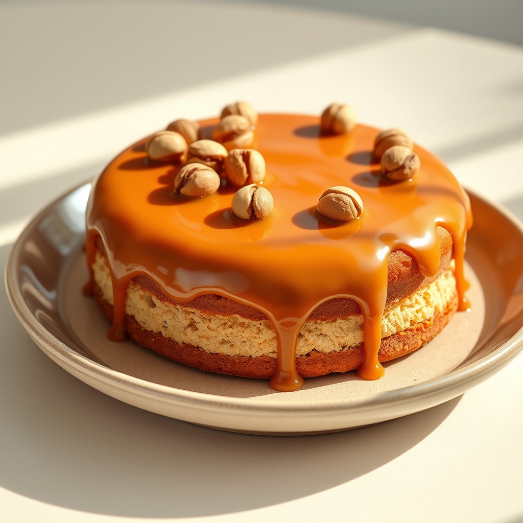 Karamel torta sa celim lešnicima